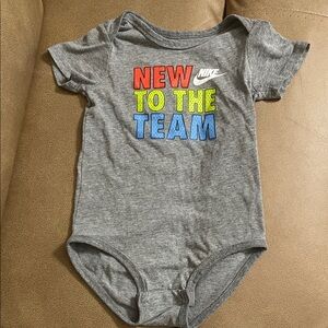 Nike Gray Bodysuit with fun accents